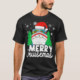 Vrolijk Cruisemas Kerstmis Familie Cruiseschip T-shirt