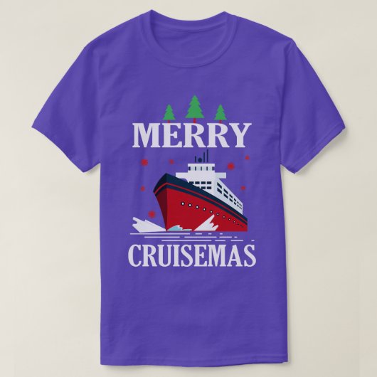 Vrolijk Cruisemas Santa Cruiseschip Kerstmis 2022 T-shirt (Design voorkant)