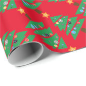 Vrolijk Crypto-mas! Crypto Kerst Rode Vakantie Cadeaupapier (Rol Hoek)