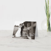 Vrolijk Dank u Aangepaste Foto Opmerking Kaart (Voorkant)