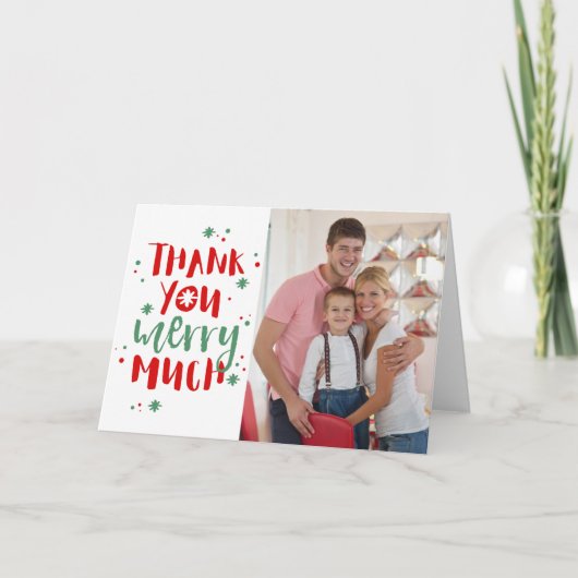 Vrolijk dankt Veel Vakantie u de Kaart van de Foto (Voorkant)