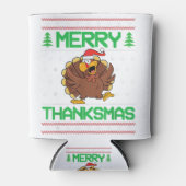 Vrolijk dankzegging Thanksgiving kalkoen lelijke k Blikjeskoeler (Voorkant)