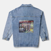 vrolijk denim jacket (Achterkant)