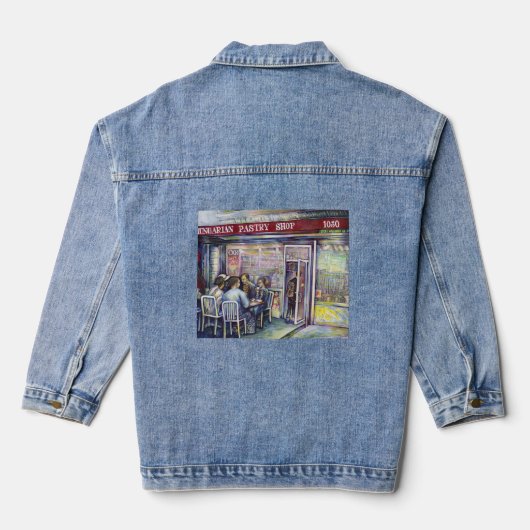 vrolijk denim jacket (Achterkant)