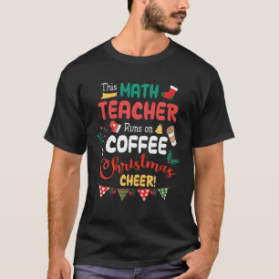 Vrolijk deze Wiskunde docent draait op koffie en k T-shirt