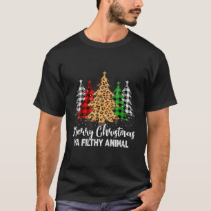 Vrolijk dier smerig ya plaid boom pyjama t-shirt
