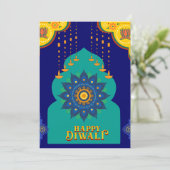 vrolijk diwali kaart (Staand voorkant)