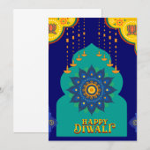 vrolijk diwali kaart (Voorkant / Achterkant)