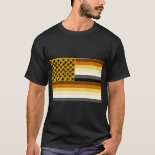 Vrolijk draag het Amerikaanse Shirt van de Vlag