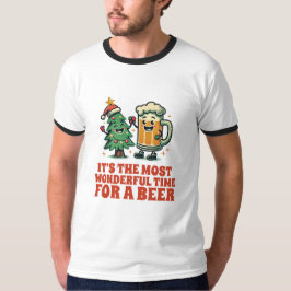 Vrolijk Drink Grappig Kerstfeest T-shirt