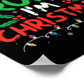 Vrolijk Drink Ik ben Kerst Grappig Kerstgrap Xmas  Poster (Hoek)