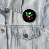 Vrolijk Drink Ik ben Kerst Grappig Kerstgrap Xmas Ronde Button 5,7 Cm (In situ)
