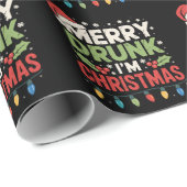 Vrolijk Drink Ik ben Kerst Grappig Santa Joke Drin Cadeaupapier (Rol Hoek)