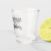 Vrolijk Drink Ik ben Kerstmis | Grappige Drink Hum Shot Glas (Rechts)