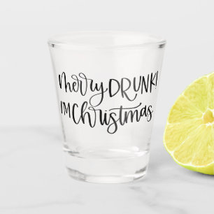 Vrolijk Drink Ik ben Kerstmis   Grappige Drink Hum Shot Glas