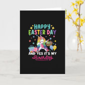 Vrolijk e e-dag en ja, het is mijn verjaardagseenh kaart (Gele Bloem)