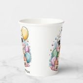 Vrolijk eendje Baby shower Papieren Bekers (Links)