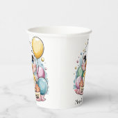 Vrolijk eendje Baby shower Papieren Bekers (Rechts)