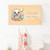 Vrolijk eendje Baby shower Spandoek (Insitu)
