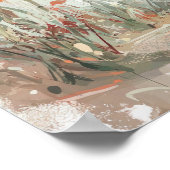 Vrolijk eendje met Oranje ballon digitale pijn Poster (Hoek)