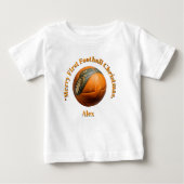 Vrolijk eerste Football Christmas Baby Gift (Voorkant)