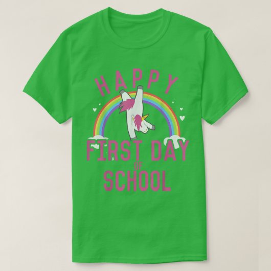 Vrolijk eerste school t-shirt (Design voorkant)