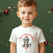 Vrolijk Eerste Verjaardag Kerstcadeau Baby