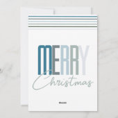 Vrolijk Elegant Familie Foto Kerstvakantie Kaart (Achterkant)