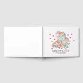Vrolijk Elephant Baby shower gastenboek (Volledig)
