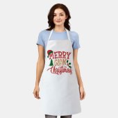 Vrolijk Elfachtig Kerstfeest Schort (Gedragen)