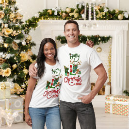 Vrolijk Elfie Kerst 2023 Mannen T-shirt