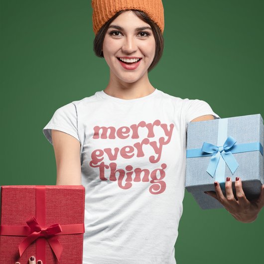 Vrolijk elk ding vakantie t-shirt