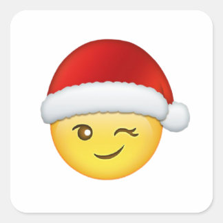 vrolijk Emoji-kerst sticker