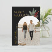 Vrolijk en aardig kerstfeest. save the date (Staand voorkant)