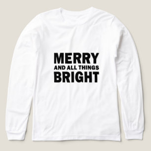 Vrolijk en Alles Helder Kerstmis Tri-Blend Shirt