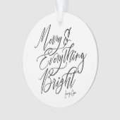 Vrolijk en alles helder rond Kerstmis Ornament (voorkant)
