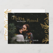 Vrolijk en binnenkort getrouwd kerst Briefkaart (Voorkant / Achterkant)