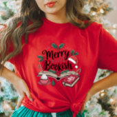 Vrolijk en Bookish Kerst T-shirt