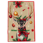 Vrolijk en Bright Custom Gift Bag Medium Cadeauzakje (Voorkant)