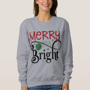 Vrolijk en Bright Tree Kerstmis vrouwen Sweatshirt