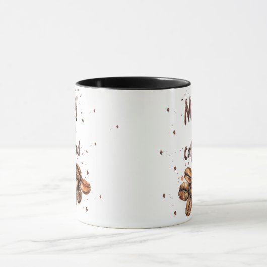 Vrolijk en cafeïnehoudende kerstkoffie mok (Midden)