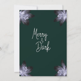 Vrolijk en donker feestdagenkaart