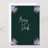 Vrolijk en donker feestdagenkaart (Voorkant / Achterkant)