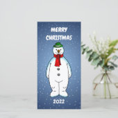 Vrolijk en gelukkig sneeuwman (Staand voorkant)