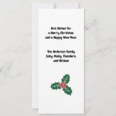 Vrolijk en gelukkig sneeuwman (Achterkant)