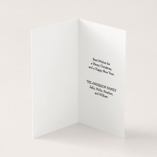 Vrolijk en gelukkig sneeuwman kaart (Binnen)