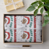 Vrolijk en gemelanineerd kerstpapier tissuepapier (Geschenk)