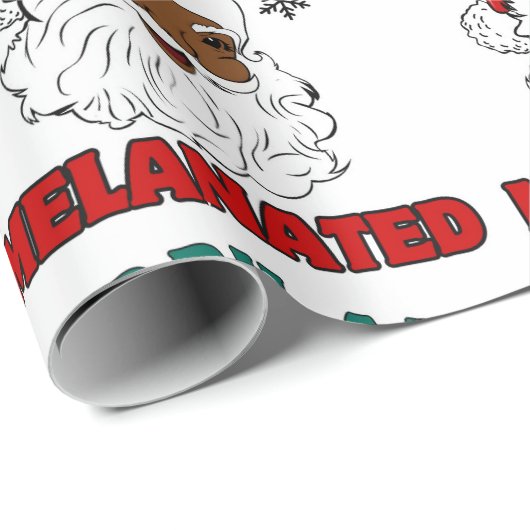 Vrolijk en gemelaniseerd kerstinpakpapier cadeaupapier (Rol Hoek)