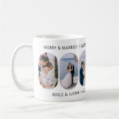 Vrolijk en getrouwd 6 afgerond Lozenge Foto Koffiemok (Links)