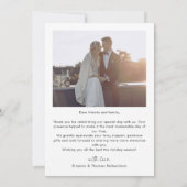 Vrolijk en getrouwd | Elegante moderne foto 2024 Feestdagenkaart (Achterkant)